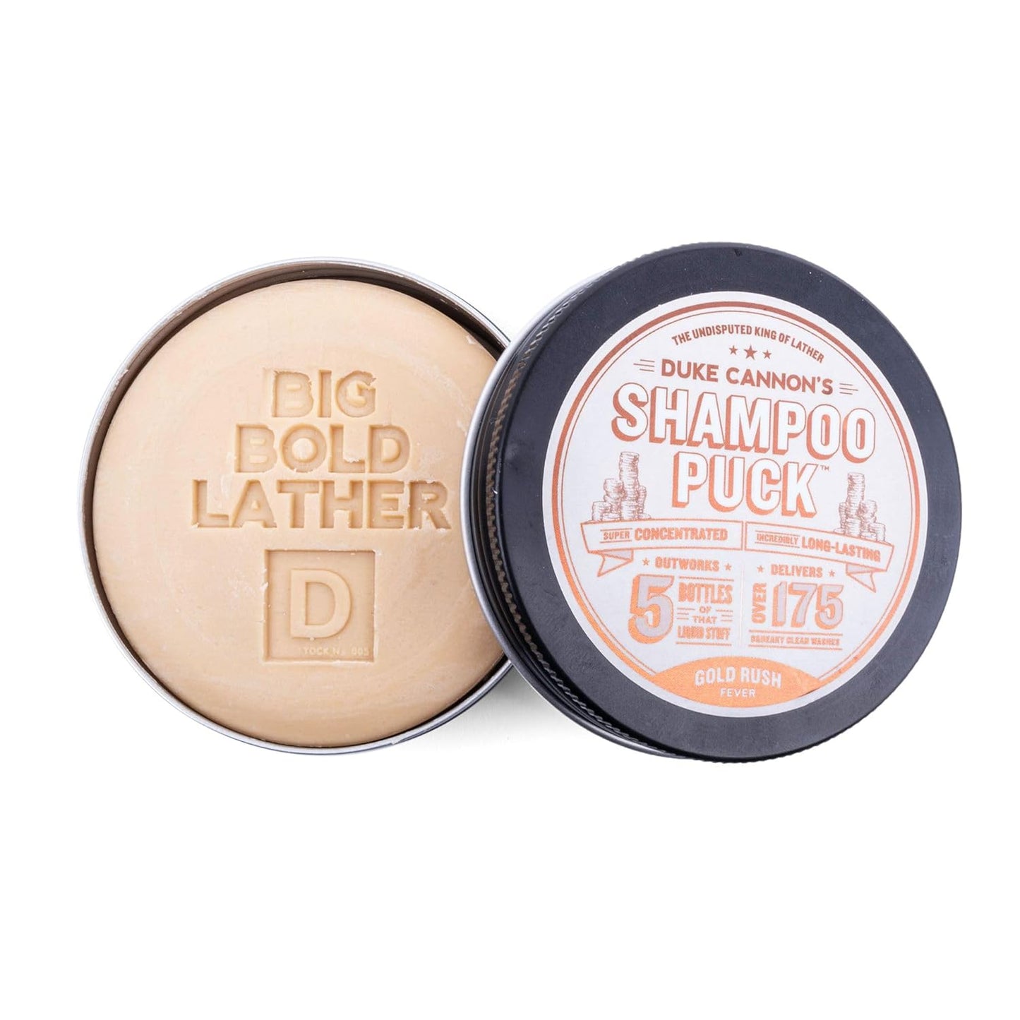 Men'S Shampoo Puck, 4.5 Oz. - over 175 Washes/Sulfate-Free (GOLD RUSH, 4.5 Oz (Pack of 1))